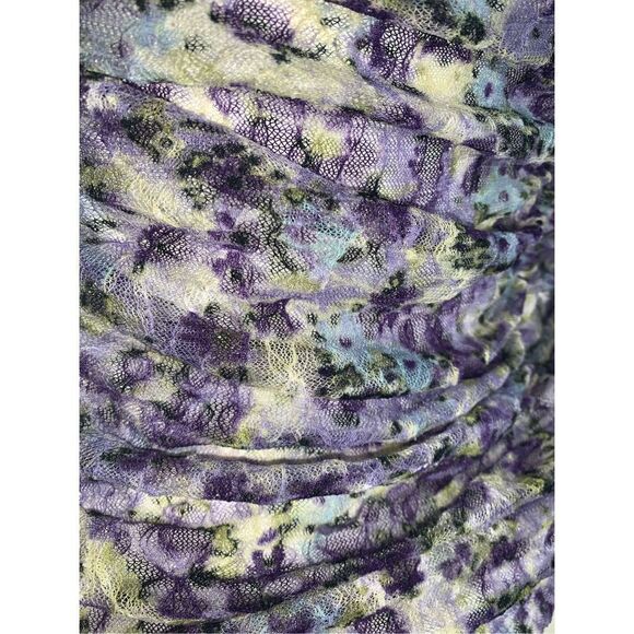 Y2K AB STUDIO Floral Mesh Top Size Small - Picture 8 of 10